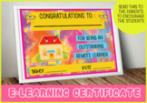 E-learning certificates ( Outstanding Remote Learner Certi