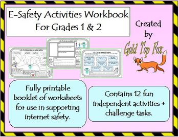 Preview of E-safety Activities Workbook (Internet Safety For Grades 1 & 2)