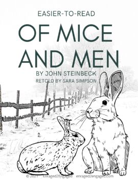 Preview of E2E Adapted Lit: Easier-To-Read Of Mice and Men--SPED, ELL, Comprehension