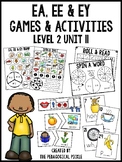 EA, EE & EY Games and Activities (Level 2 Unit 11)