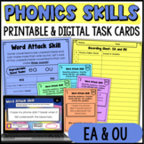 EA & OU : Phonics Activities for Older Students - Task Car