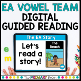 EA Vowel Team Guided Reading Boom Cards™ & Google Slides FREEBIE