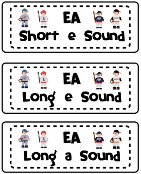 EA Vowel Teams by Pitner's Potpourri | Teachers Pay Teachers