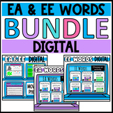 EA and EE Double Vowels Digital Phonics BUNDLE Moveable an