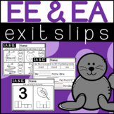 EA and EE Words Exit Slips Exit Tickets Assessment Quick Check