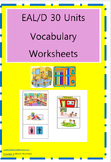 EAL/D Vocabulary Complete Beginner Units x30 Bundle (Works