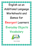 EAL / ESL/ EFL / ELL/ ELD Worksheets and Games for Emergen