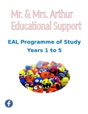 EAL Programme of Study - Years 1 to 5