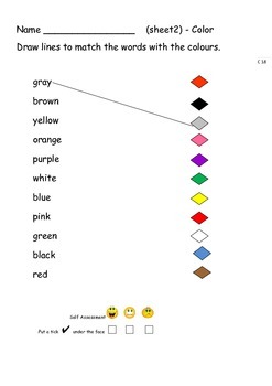 ell worksheets and games for initial learners color american spelling
