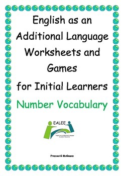 Preview of ESL / EAL / ELD / EFL Vocabulary worksheets and games for Initial Learners