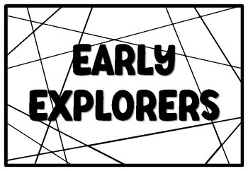Preview of EARLY EXPLORERS Coloring Pages, Columbus Day Bulletin Board Quote