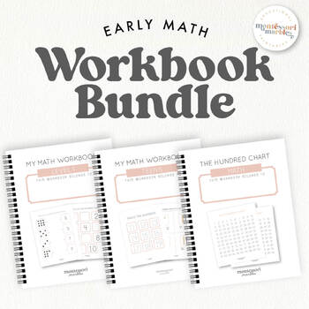 Preview of EARLY MATH WORKBOOK BUNDLE | Counting from 1 to 100