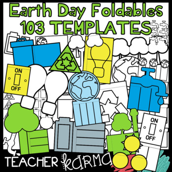 Preview of EARTH DAY - 103 Foldables, Interactives, Flip Book Templates