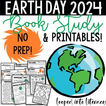 Preview of EARTH DAY 2024 PRINTABLES & BOOK STUDY MANY STANDARDS NO PREP!