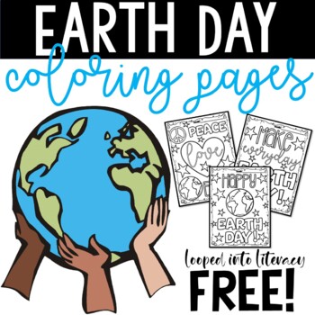 Preview of EARTH DAY 2024 FREEBIE!  NO PREP! COLORING FUN!  FREE!