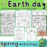 Earth Day Color by Number | Earth Day Coloring Pages | EAR