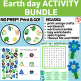 EARTH DAY ACTIVITY BUNDLE + BONUS FILE: (crafts, ispy, wor