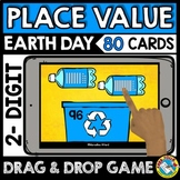 EARTH DAY BOOM CARDS ACTIVITY 1ST GRADE PLACE VALUE TEN & 