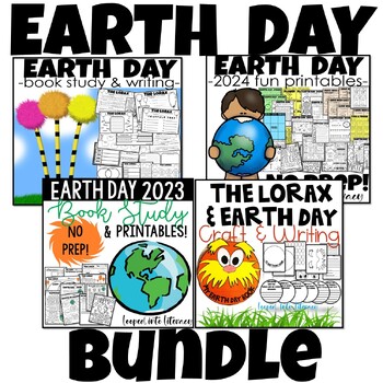 Preview of EARTH DAY BUNDLE CRAFT WRITING READING GOOGLE SLIDES PRINTABLE COLORING FUN