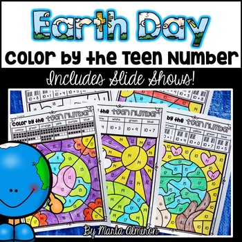 Preview of EARTH DAY {Color By TEEN NUMBERS} Plus Slide Show!