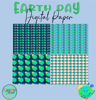 Preview of EARTH DAY DIGITAL PAPER | EARTH DAY SEAMLESS PATTERNS