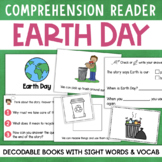 EARTH DAY Decodable Reader Mini Book Comprehension Vocabul