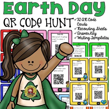 Preview of Earth Day Activity Digital QR Code Scavenger Hunt