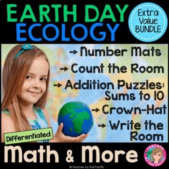 Preview of EARTH DAY | ECOLOGY BUNDLE | MATH AND MORE!
