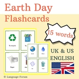 EARTH DAY English Flashcards | English Earth Day vocabulary