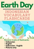 EARTH DAY Indonesian Flashcards | HARI BUMI Bahasa Indonesia