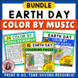 EARTH DAY Music Activities Color by Music Pages