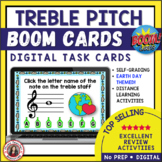 EARTH DAY Music Activities Name the Treble Pitch BOOM Cards™