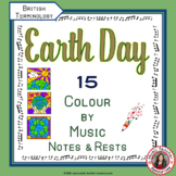 EARTH DAY Music Colouring Pages: 15 Music Colouring Sheets
