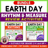 EARTH DAY Music Lesson Activities - Rhythm Worksheets and 
