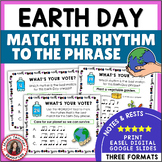 EARTH DAY Music Rhythm Activities - Match the Rhythm to th