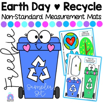 Preview of EARTH DAY Non-Standard Measurement Mats Sampler | Recycling & Earth Love