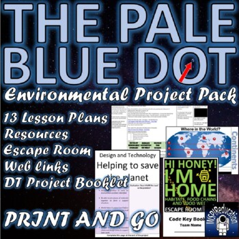 Preview of EARTH DAY Project: Lesson Plans, Resources, Science Escape Room, STEM Project