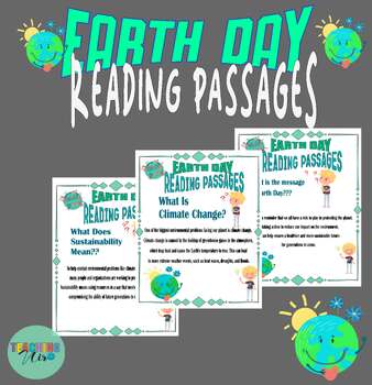 Preview of EARTH DAY READING PASSAGES-Taking Care of Our Earth-EARTH DAY Informational Text