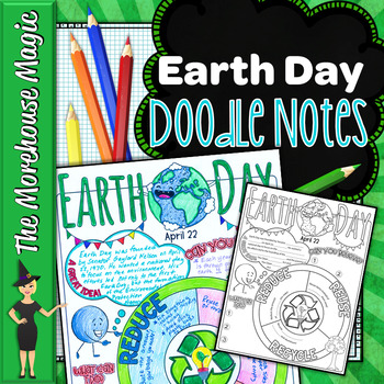 Preview of Earth Day Doodle Notes | Science Doodle Notes