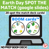 EARTH DAY SPOT THE MATCH BOOM CARDS : OT / SLP visual perc