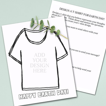 Earth Day T-shirt Design Activity