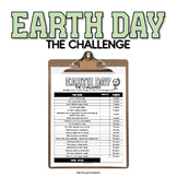 EARTH DAY: THE CHALLENGE | Freebie