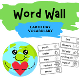 EARTH DAY Word Wall - Printable Vocabulary Cards for ESL, 