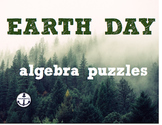 EARTH DAY - algebra puzzles