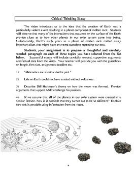 Earth Is Born Discover Earth S Origins In The Comprehensive Lesson Packet