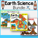 Earth Science Clip Art Bundle | Earth Layers, Tectonic Pla