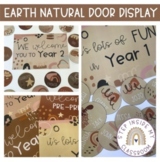 EARTH NATURAL DOOR DISPLAY AND LABELS EDITABLE