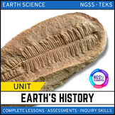 Earth's History Unit - 5E Model - NGSS Bundle