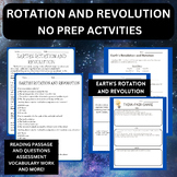 EARTH'S ROTATION AND REVOLUTION ACTIVITIES-PASSAGE, ASSESS