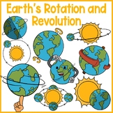 Earth's Rotation and Revolution Clip Art | Science Clip Art